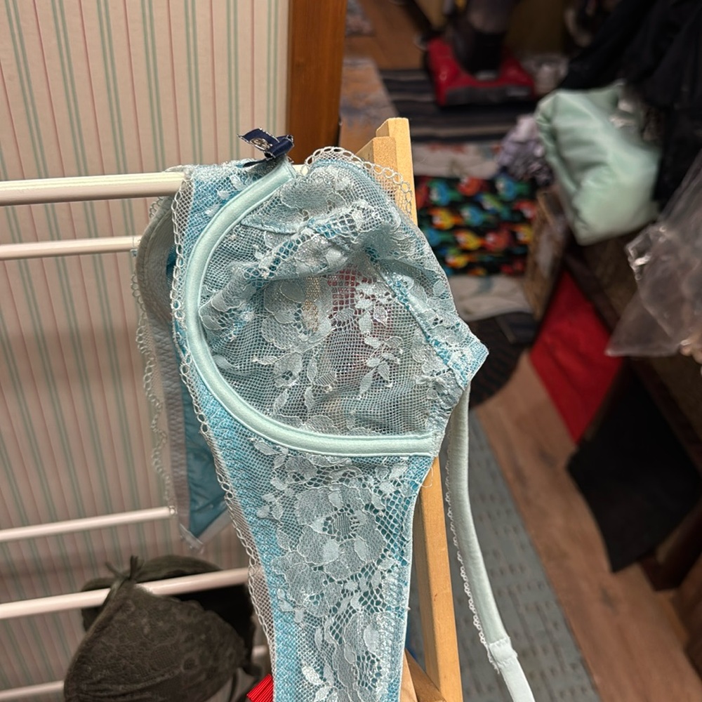 Icy blue balconette